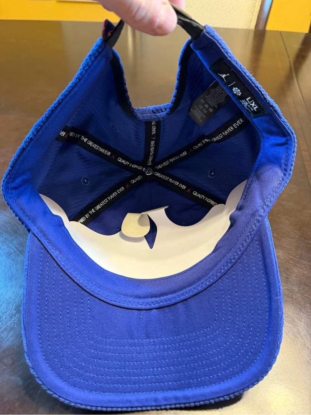 New Nike Air Jordan Logo Hat Blue White Size L / XL